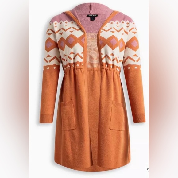 torrid Sweaters - Torrid Everyday Plush Anorak Hooded Cinched Waist Sweater Womens Size 2